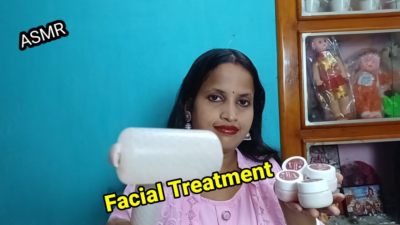 ASMR facial treatment
