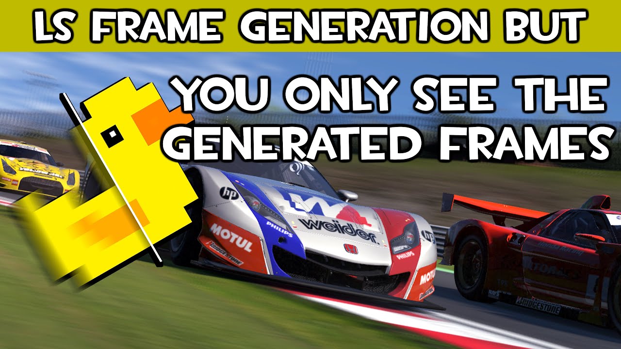 LSFG 3.0 but you can only see the generated frames - Gran Turismo 5
