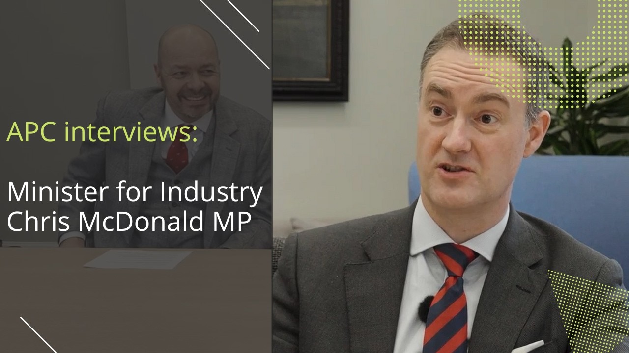 APC interviews: Minister for Industry Chris McDonald MP