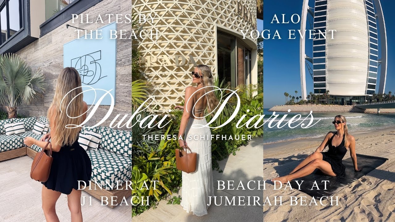 Dubai Vlog - ALO Yoga Event at the Burj Al Arab, Dinner at J1 Beach & Pilates by the Beach
