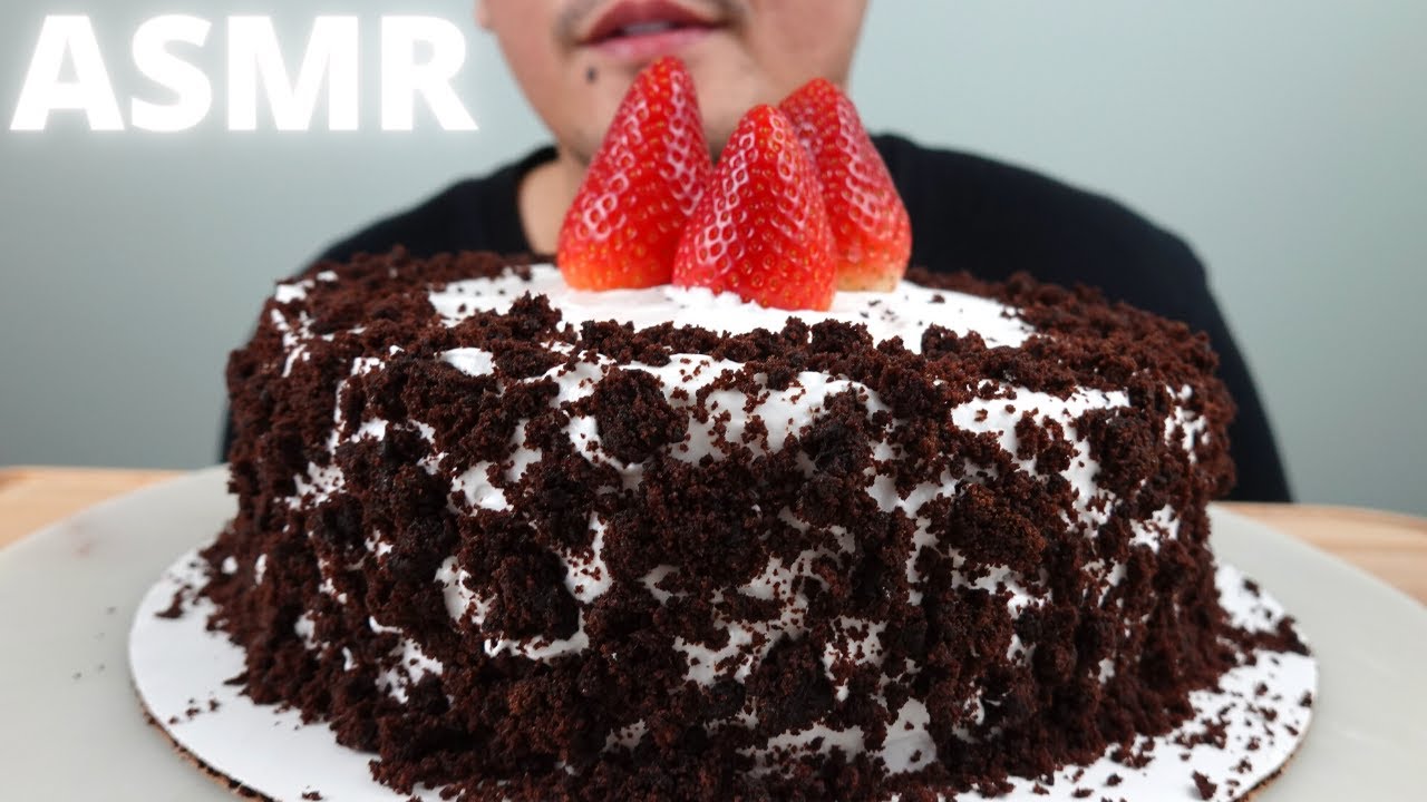 ASMR | Homemade Devil's Food Cake + Marshmallow Cream | The Hangry Mole
