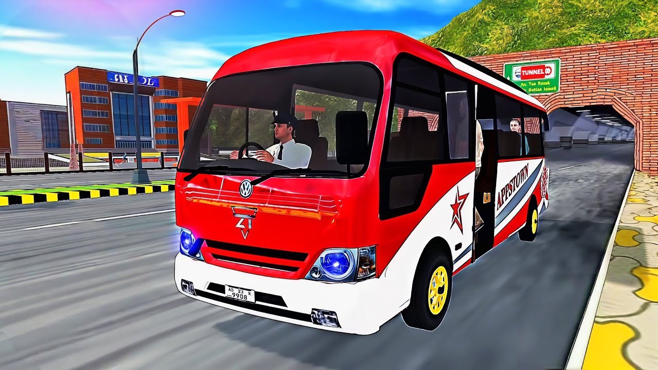 Van Volkswagen T2 Driver Simulator - Mini Bus Dubai Driving 3D - Android GamePlay