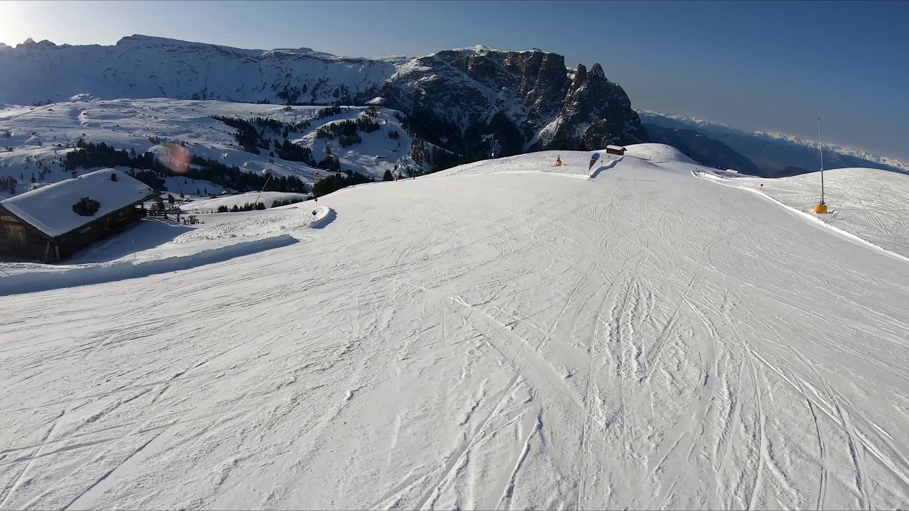 105 km/h na nartach - Alpe di Siusi - styczeń 2020