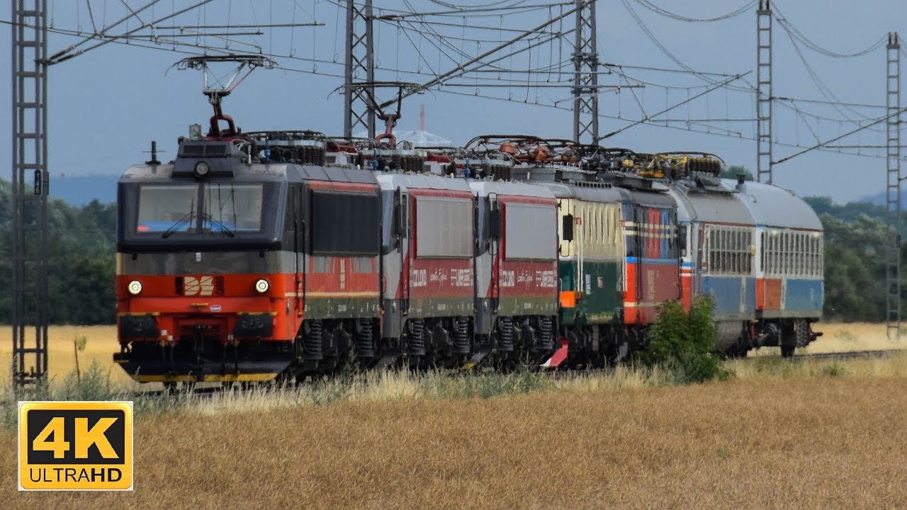 365 003, 365 004, 365 005, 140.042, 140.094 VUZ Velim test track Czech Republic  13.-14.7.2019 (4K)