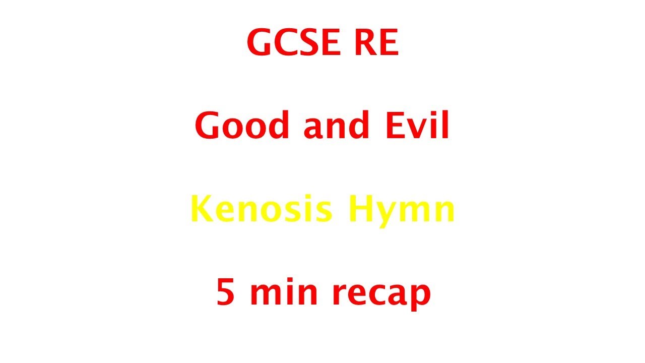 GCSE RE (Eduqas) - Гимн Кеносиса (5 мин.)