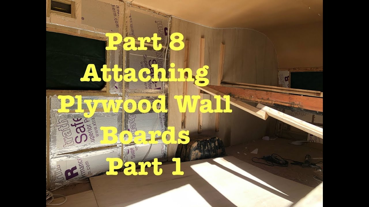 Vintage Avondale Heron 1978 Caravan Renovation Part 8 Plywood Boarding the Walls Part 1