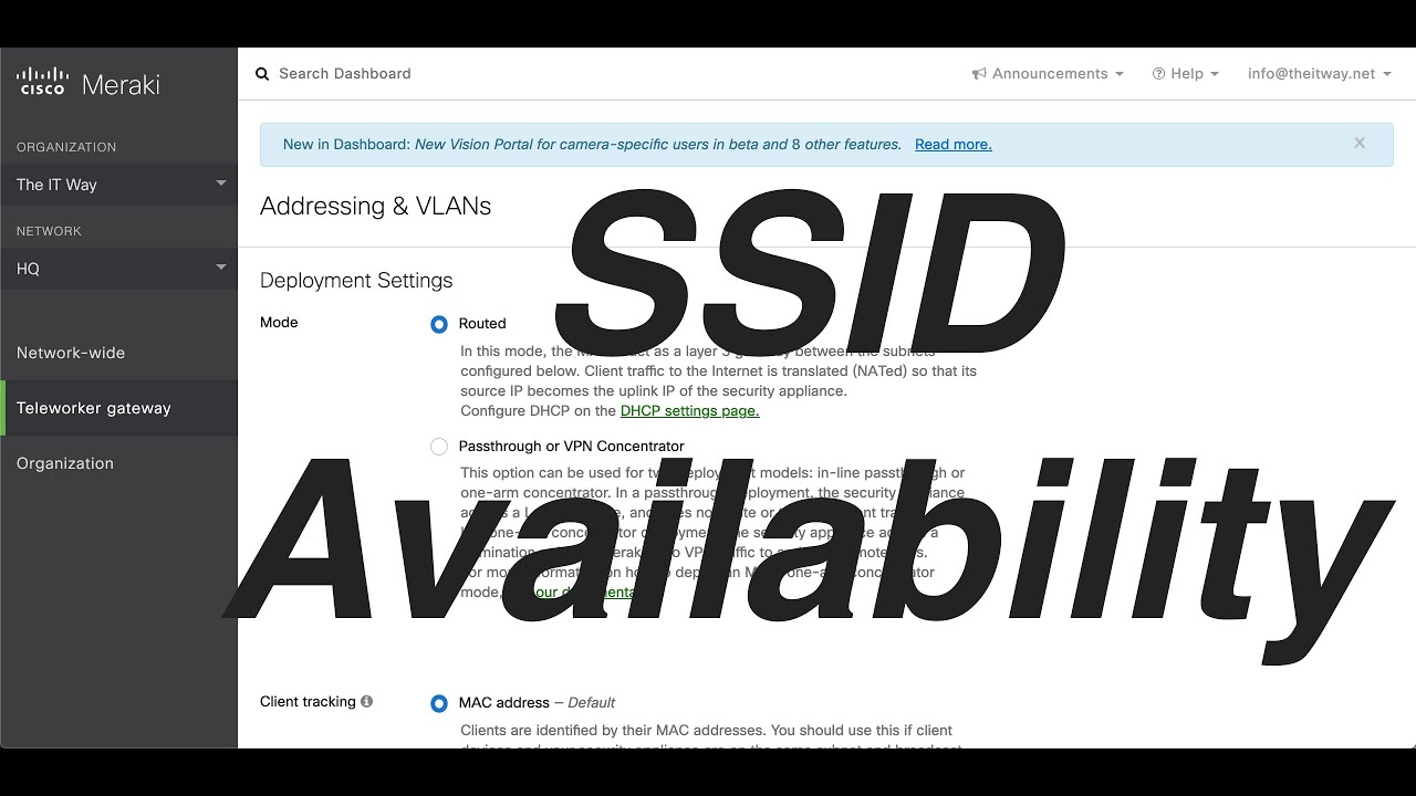 [HOW] to schedule the transmission of the SSIDs: SSID Availability with Cisco Meraki APs