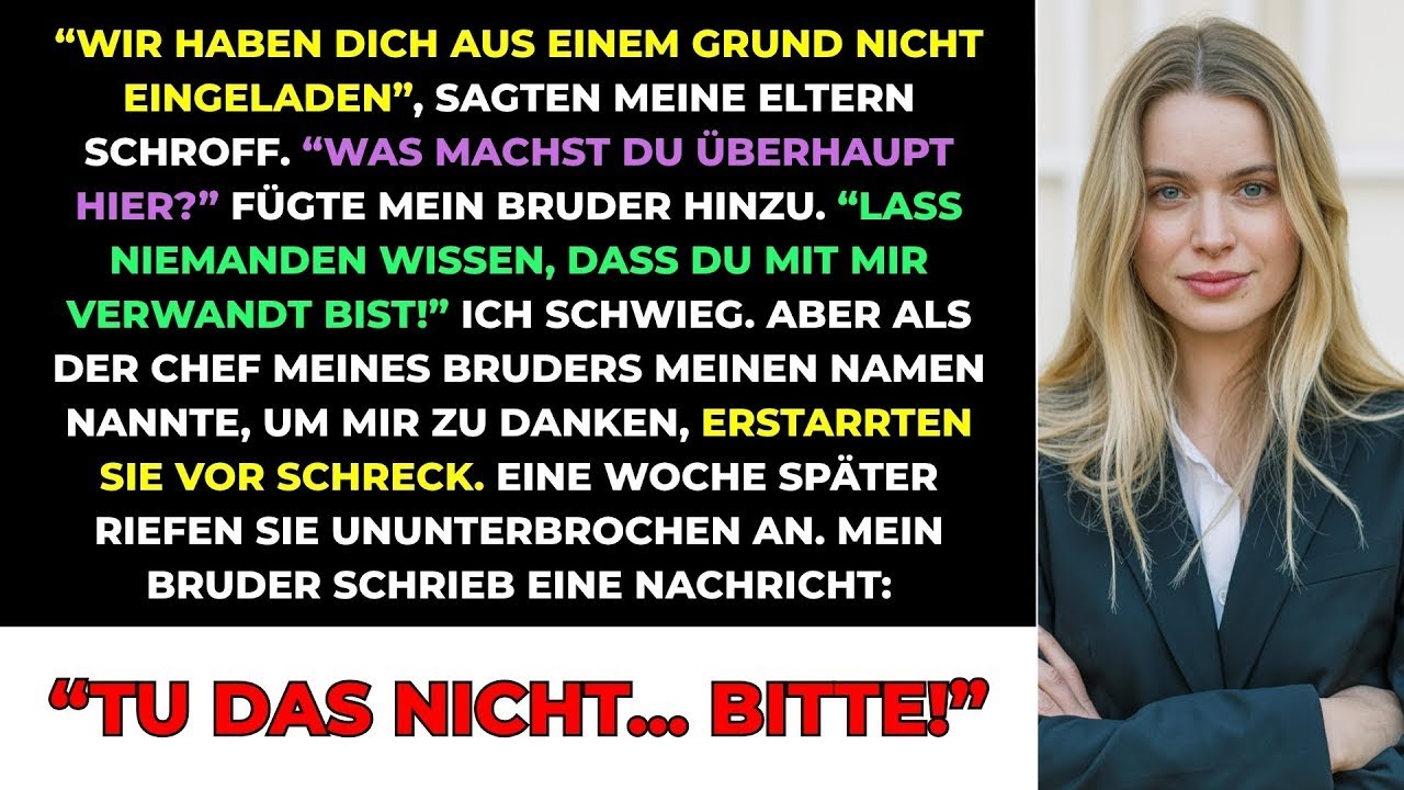 Bei Der Familienfeier Sagten Meine Eltern: 