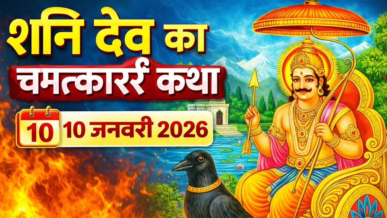 शनि देव की चमत्कारी कथा | 10 जनवरी 2026 | यह कथा सुनते ही बदल जाएगा भाग्य | Shani Dev Ki katha ||