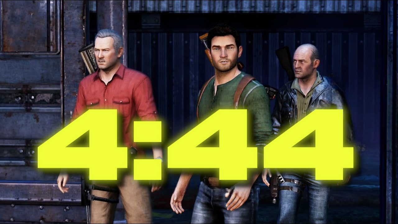 Uncharted 3 Co-Op Airport Speedrun in 4:44 (WR)