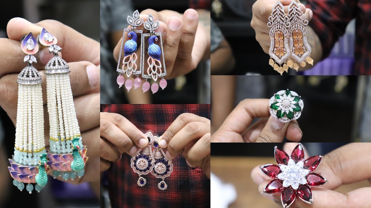 DESIGNER JEWELLERY ( AMERICAN DIAMOND, MEENAKARI,  EARRINGS, AD RINGS, NECKLACE) SADAR BAZAR , DELHI