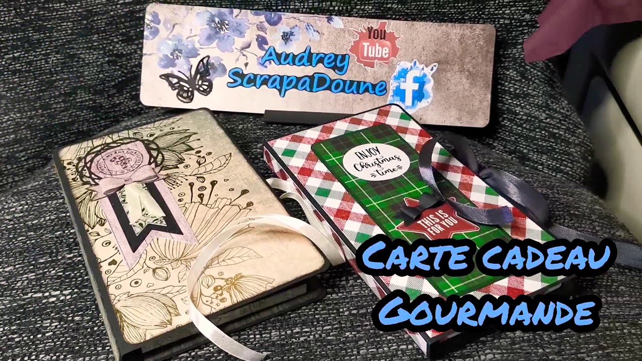 Tuto carte cadeau gourmande, Scrapbooking by ScrapaDoune