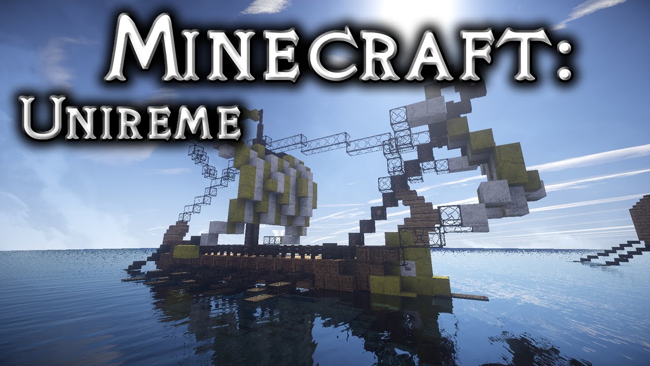 Minecraft: Roman/Greek Ship Tutorial (Unireme 1)