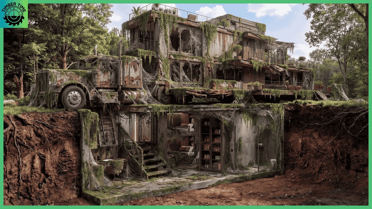 Abandoned Container Renovation Into Luxury Hotel with a Secret Bunker