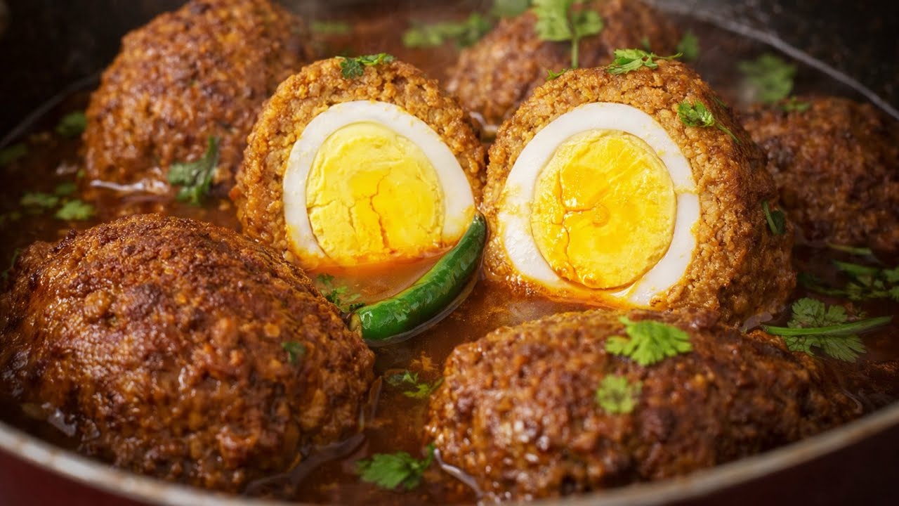 Nargisi Kofte Recipe | Anda Ke Shahi Kofte Curry 😍 | Mughlai Style Egg Curry