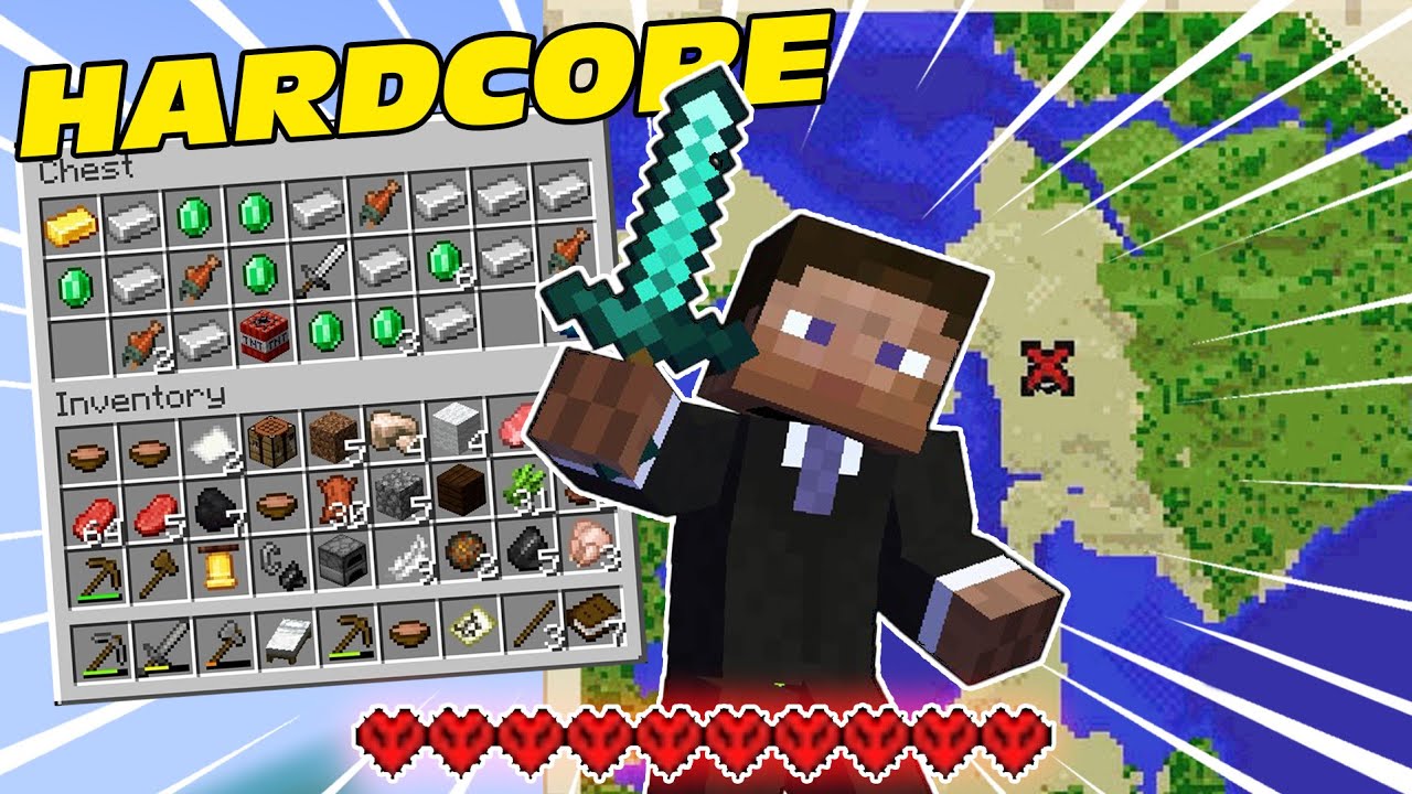 VI LETAR SKATTER I MINECRAFT HARDCORE #1