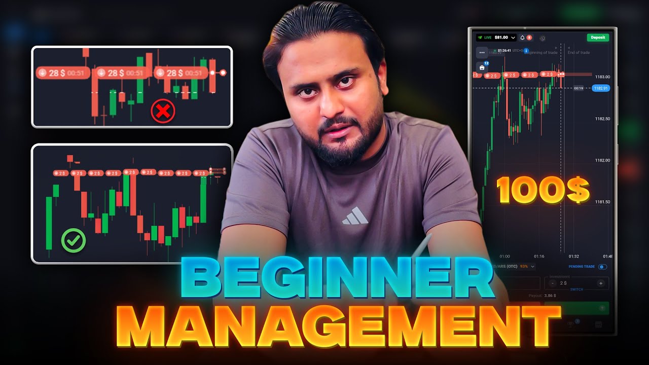 Quotex beginners Management | 100 dollar money management binary trading | Live trade today