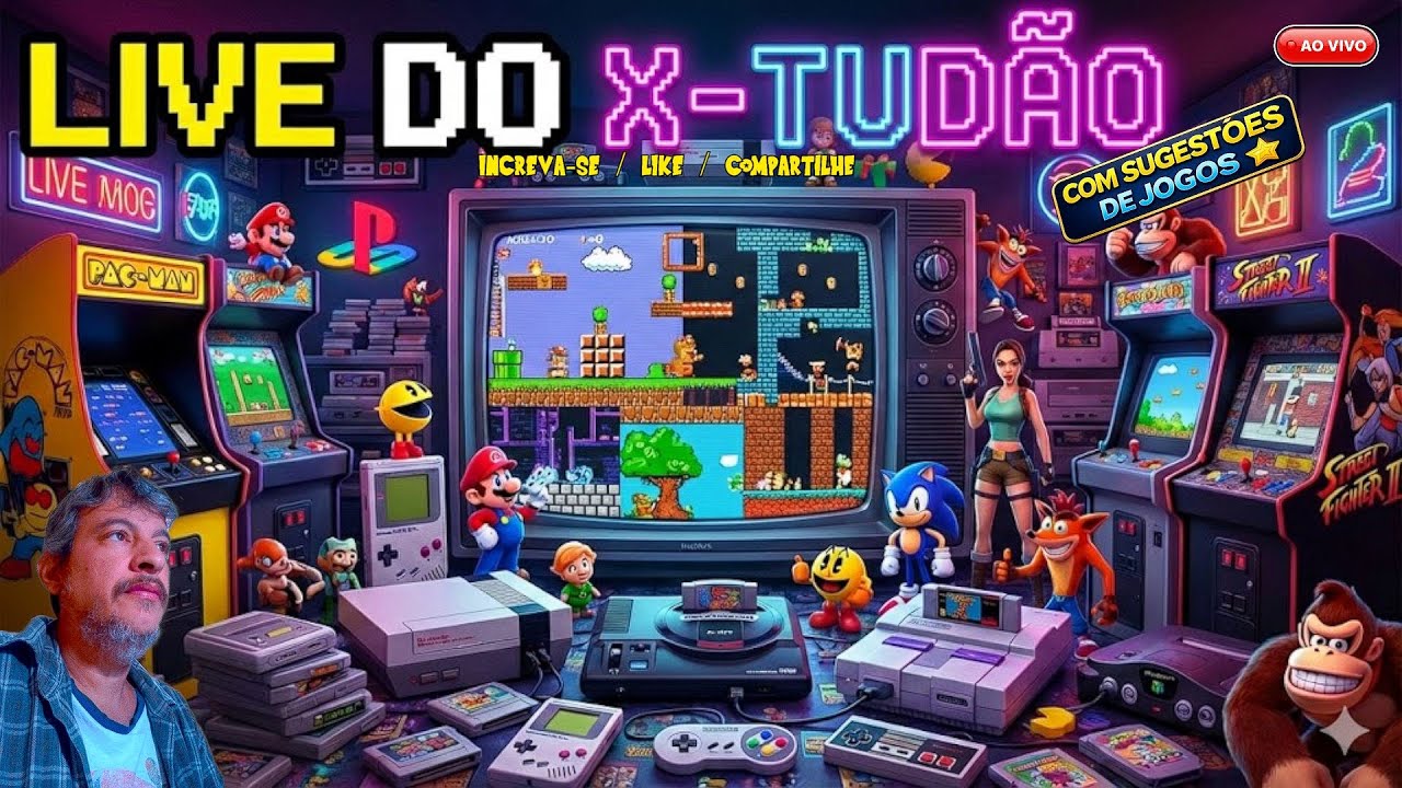 🎮 X-TUDÃO DE JOGOS RETRÔ - ESCOLHA SEU JOGO🔥 #retrogaming #games #deusabençoe