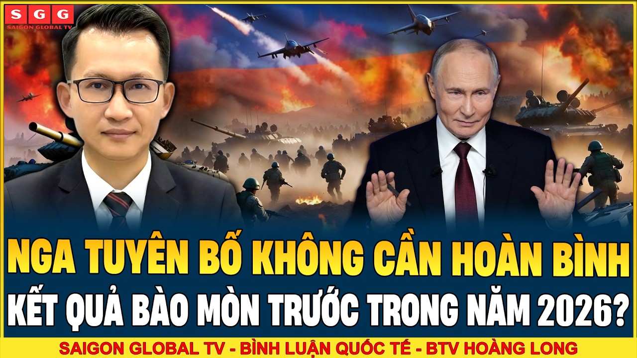 Nga Tuyên Bố Không Cần Hòa Bình Khi Lợi Thế Dài Hạn Đang Nghiêng Về Ukraine?