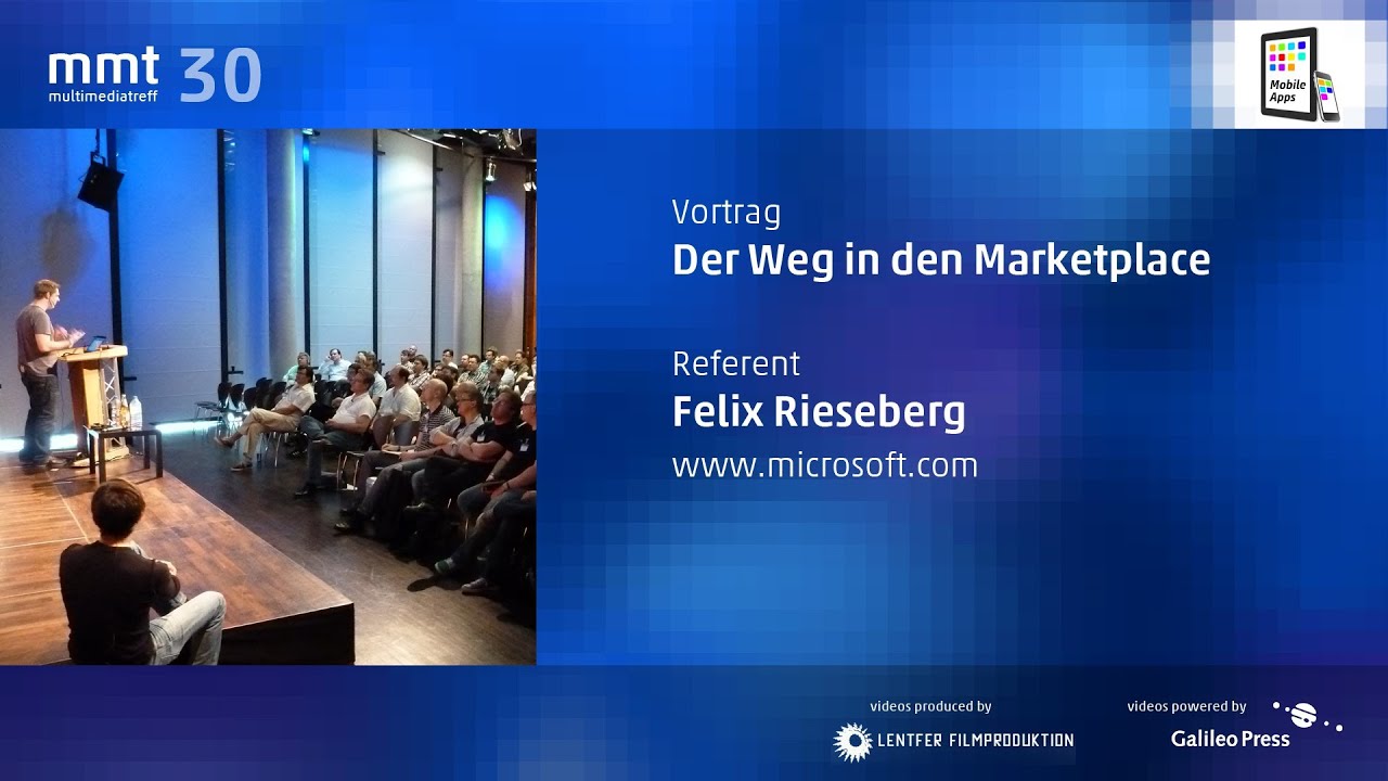 Der Weg in den Marketplace - Felix Rieseberg beim MMT 30