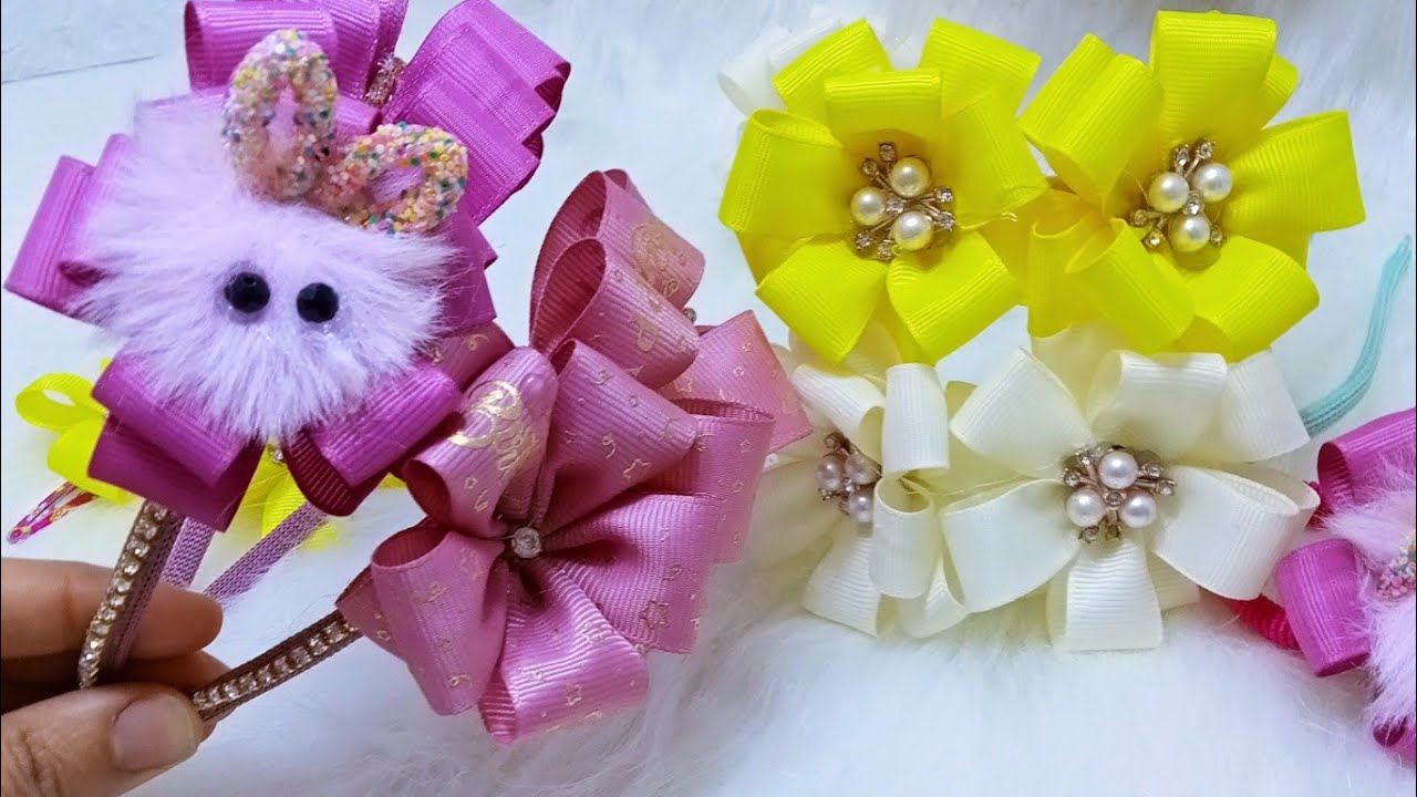 توك شعر //مشروع _مربح من المنزل وباقل التكاليف طريقه عمل طوق شعر افكار جديده ومتنوعه لتوك العيد