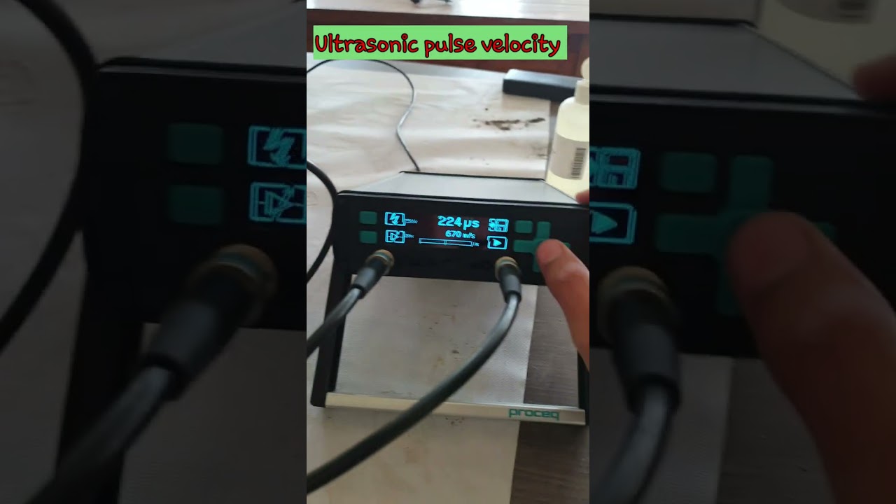 ⚙️🔩 ultrasonic pulse velocity test  🧱 #bittudubeyvlogs #shorts #bittudubey #viral #civilengineer