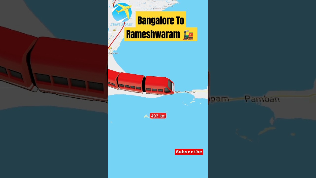 Bangalore To Rameshwaram🚂 | train trip #trending#journey #travel#viral#rider #anime  #shorts #train