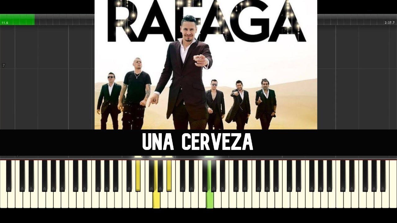 Ráfaga ➡ Una Cerveza 🎹 Partitura Piano Tutorial FÁCIL