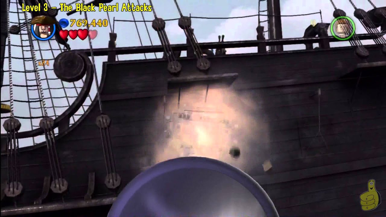 Lego Пираты Карибского моря: Уровень 3. Атака Чёрной Жемчужины — БЕСПЛАТНАЯ ИГРА (Мини-наборы и к...