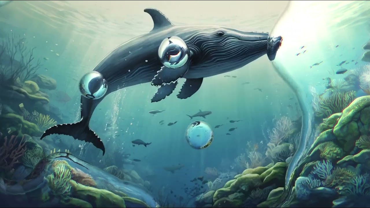 Calming Underwater Sounds with Whale Echoes for Sleep & Meditation | Oceanic Bliss Sounds