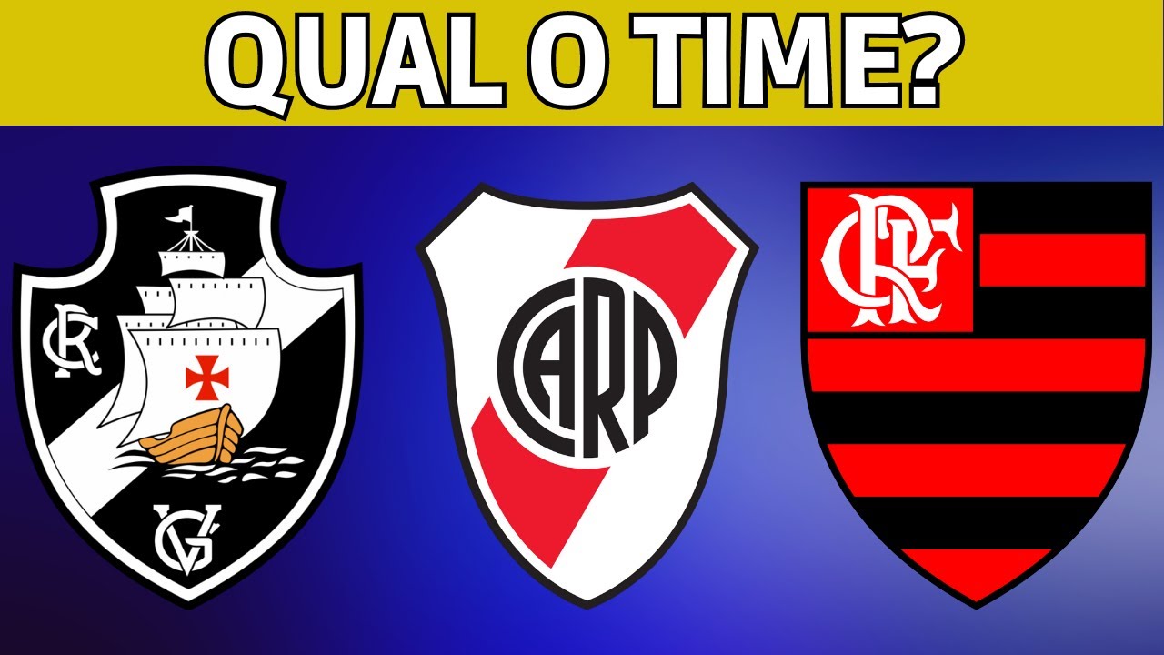 QUIZ DE FUTEBOL!  Adivinhe o Time de Futebol Pelo Escudo!