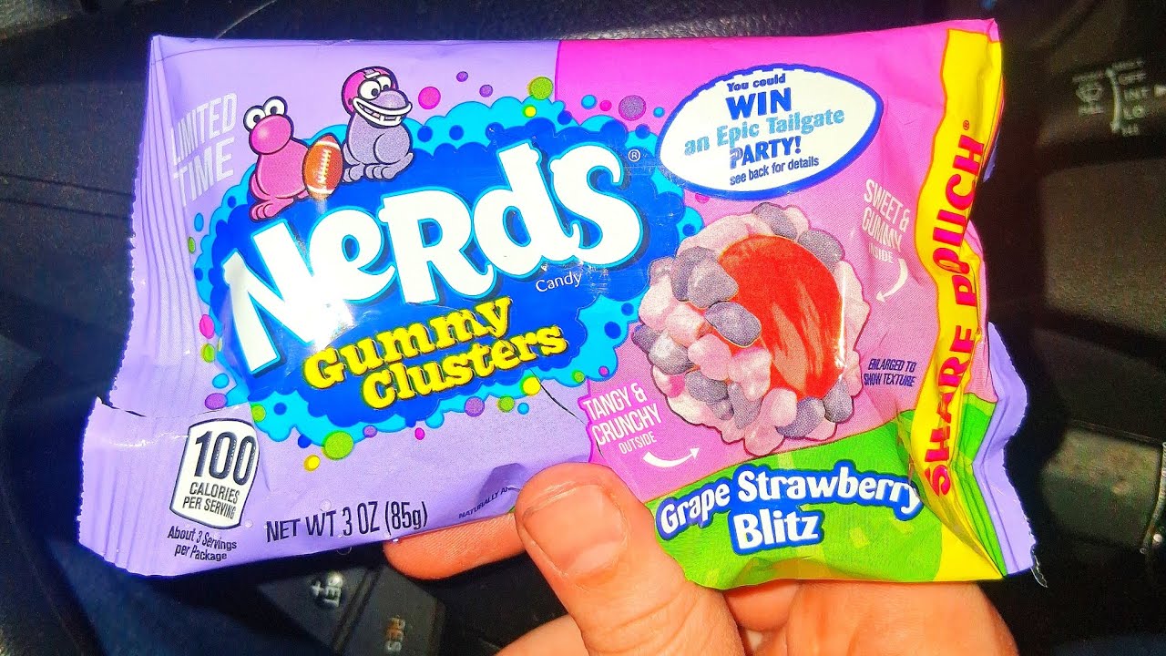 Nerds Gummy Clusters Grape Strawberry Blitz Review