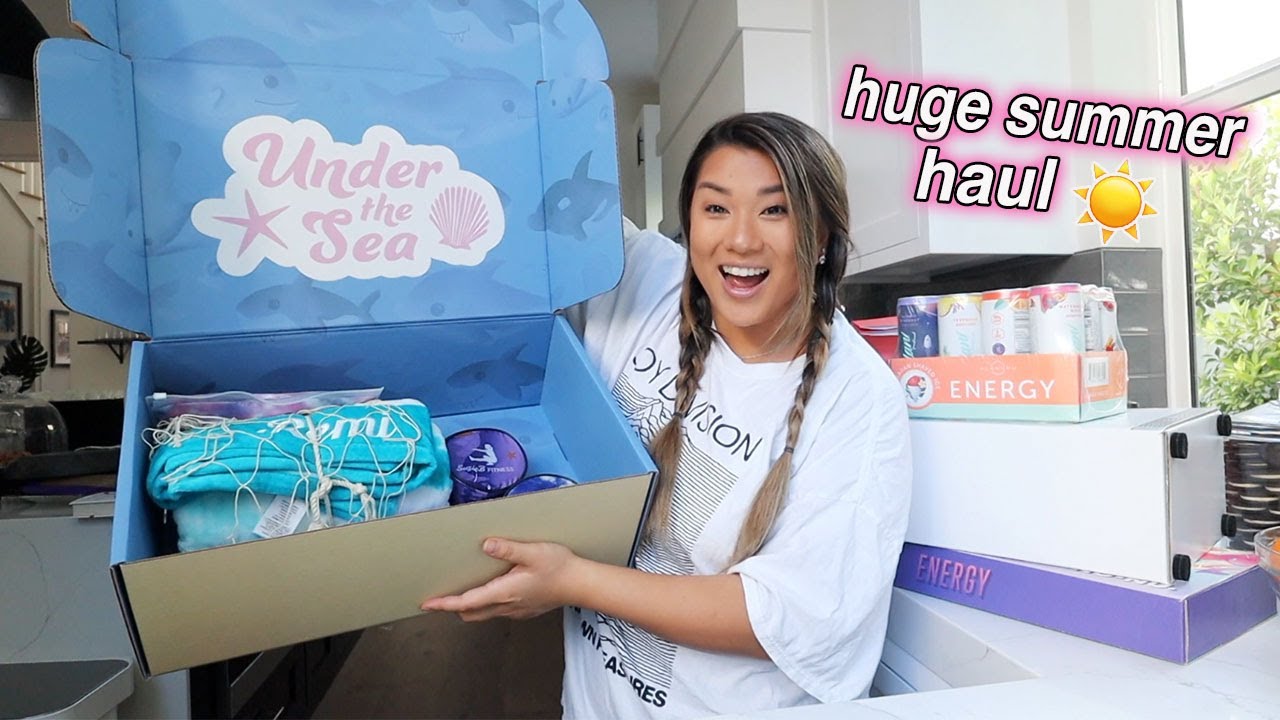 huge summer haul!! fun drinks, workout gear + more!!