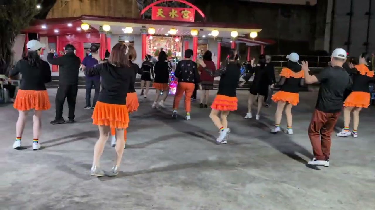 週五好天氣晚上來天水宮快樂跳排舞活動筋骨