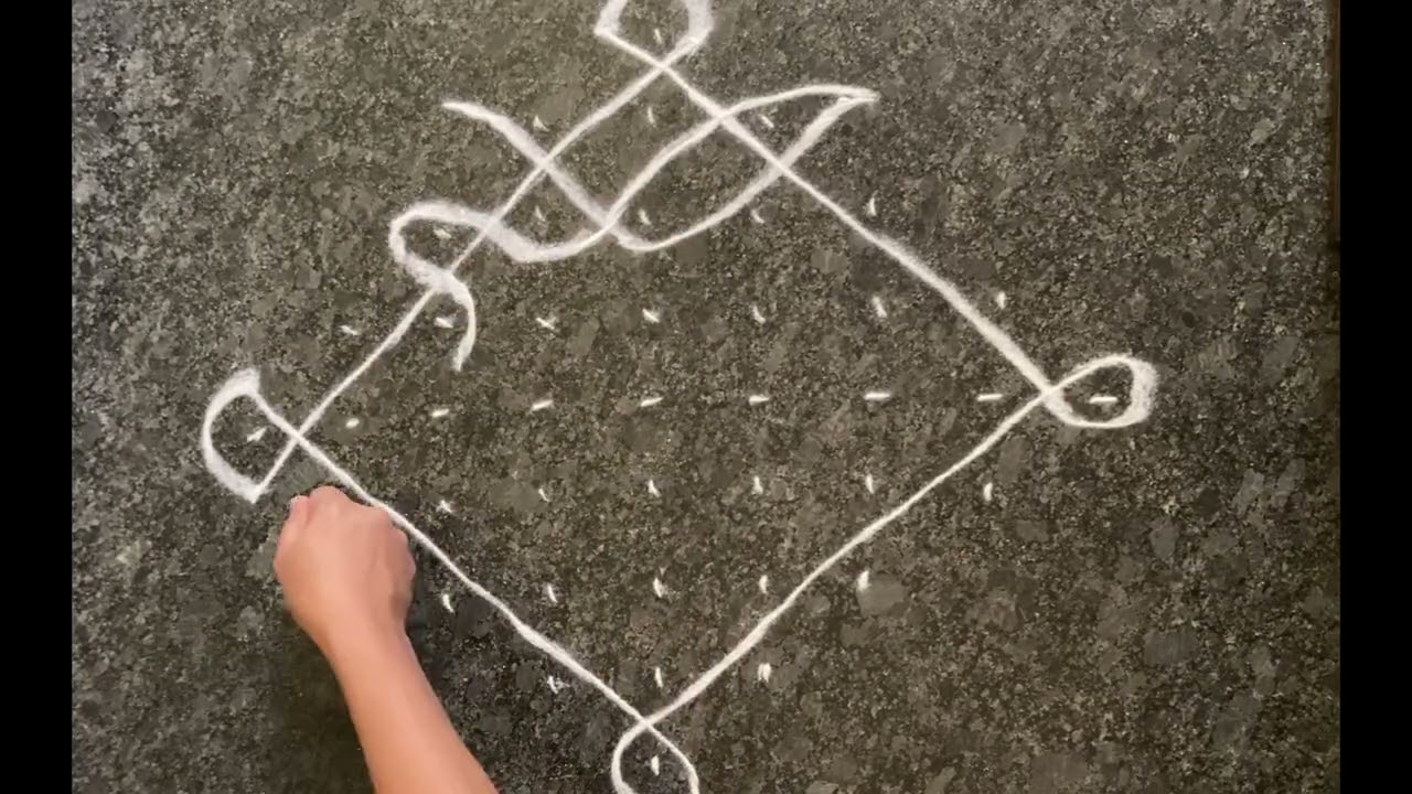 Friday rangoli # rangoli #kolam #muggulu 