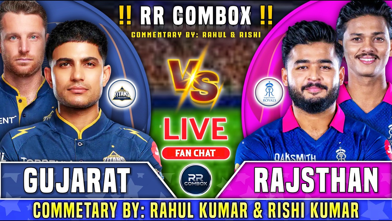 🔴Live: GT vs RR, Live Commentary | IPL 2026 | Live Cricket Score Match, 1st innings |