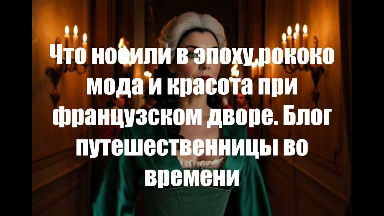 Что носили в эпоху рококо мода и красота при французском дворе  Блог путешественницы во времени