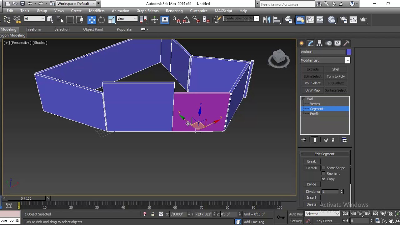 CREATE and EDIT WALL IN 3DS MAX
