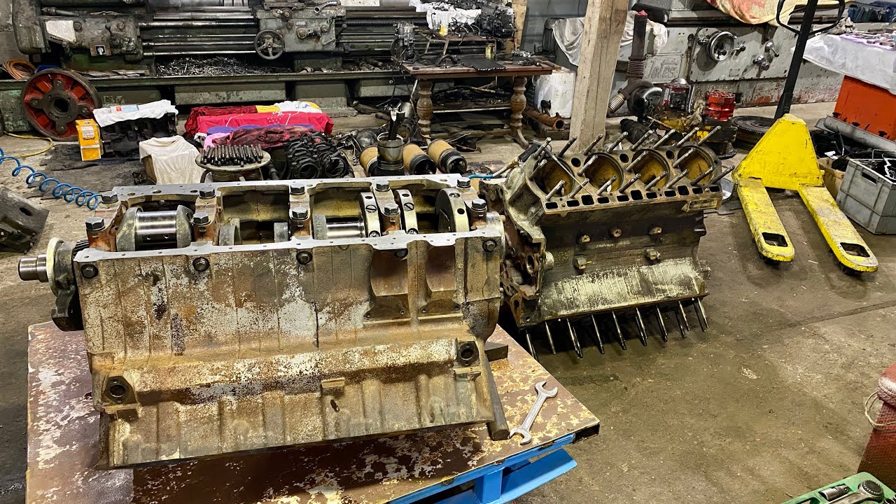 „Silnikownia” cz.4 „NOWY” BLOK - SKŁADANIE V8 oraz Gdzie Ty Byłeś Jak Cię Nie Było 😂 Rolnik Łukasz