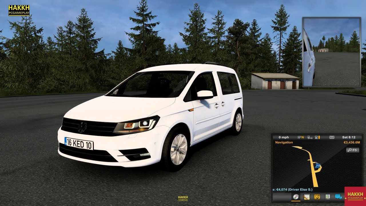 ETS2 1.48 Mods |Car Mod| - Road Trip Begin Amazing with Volkswagen Caddy Mod