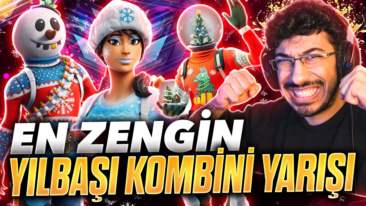 EN ZENGİN YILBAŞI KOMBİN YARIŞMASI !! 100 KİŞİ TURNUVA YAPTIK !! ( Fortnite Battle Royale )