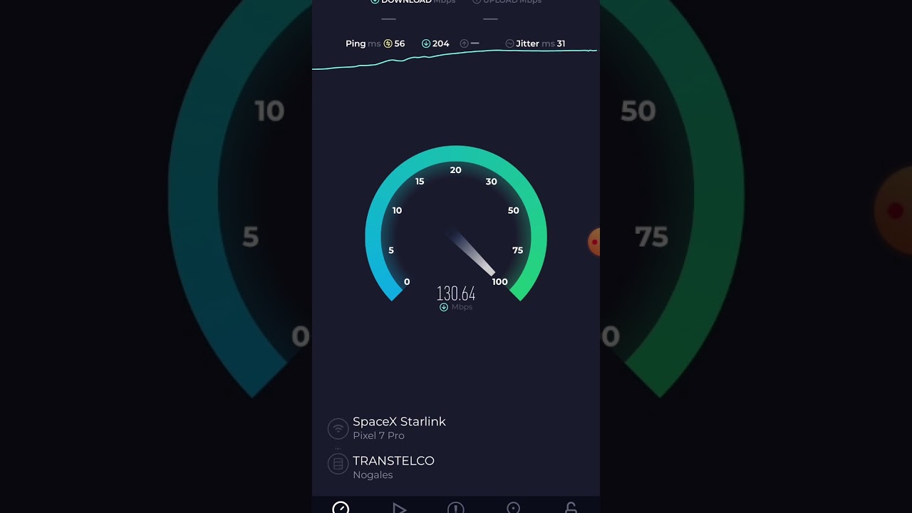 April 5 2023 Starlink Internet Speed Test 10:00pm