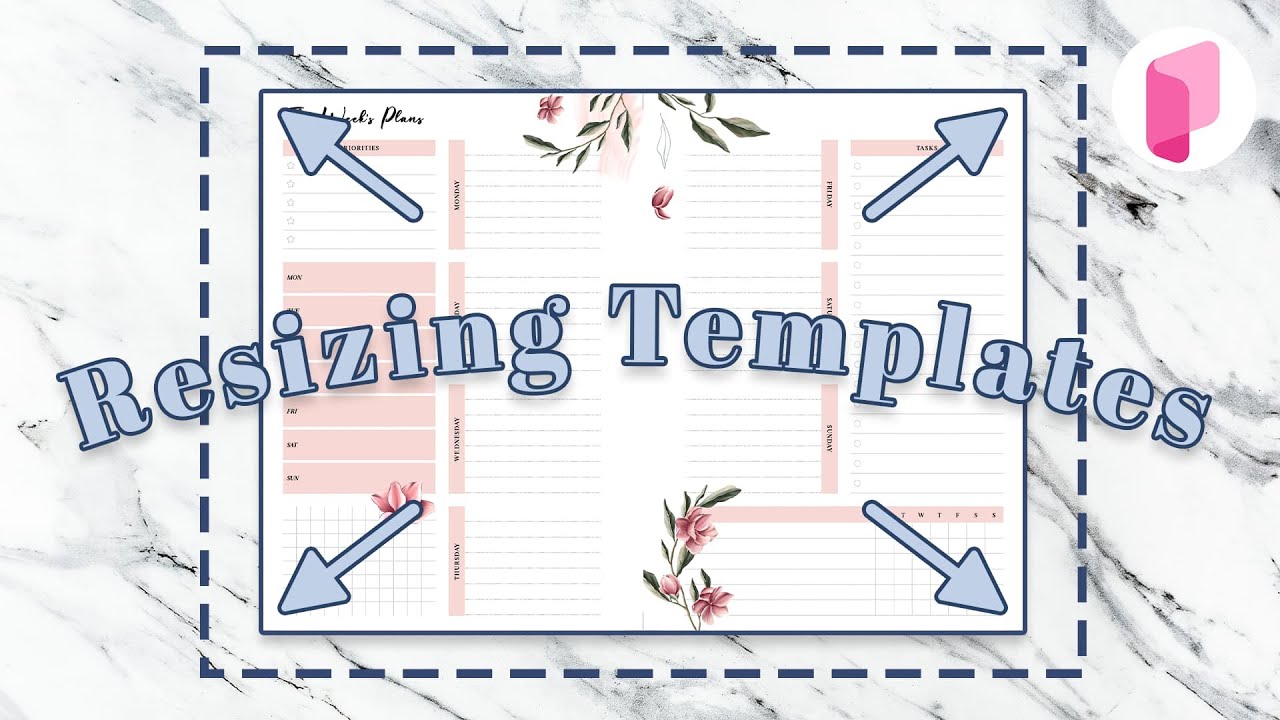 How to Resize + Adjust Templates on Planify Pro