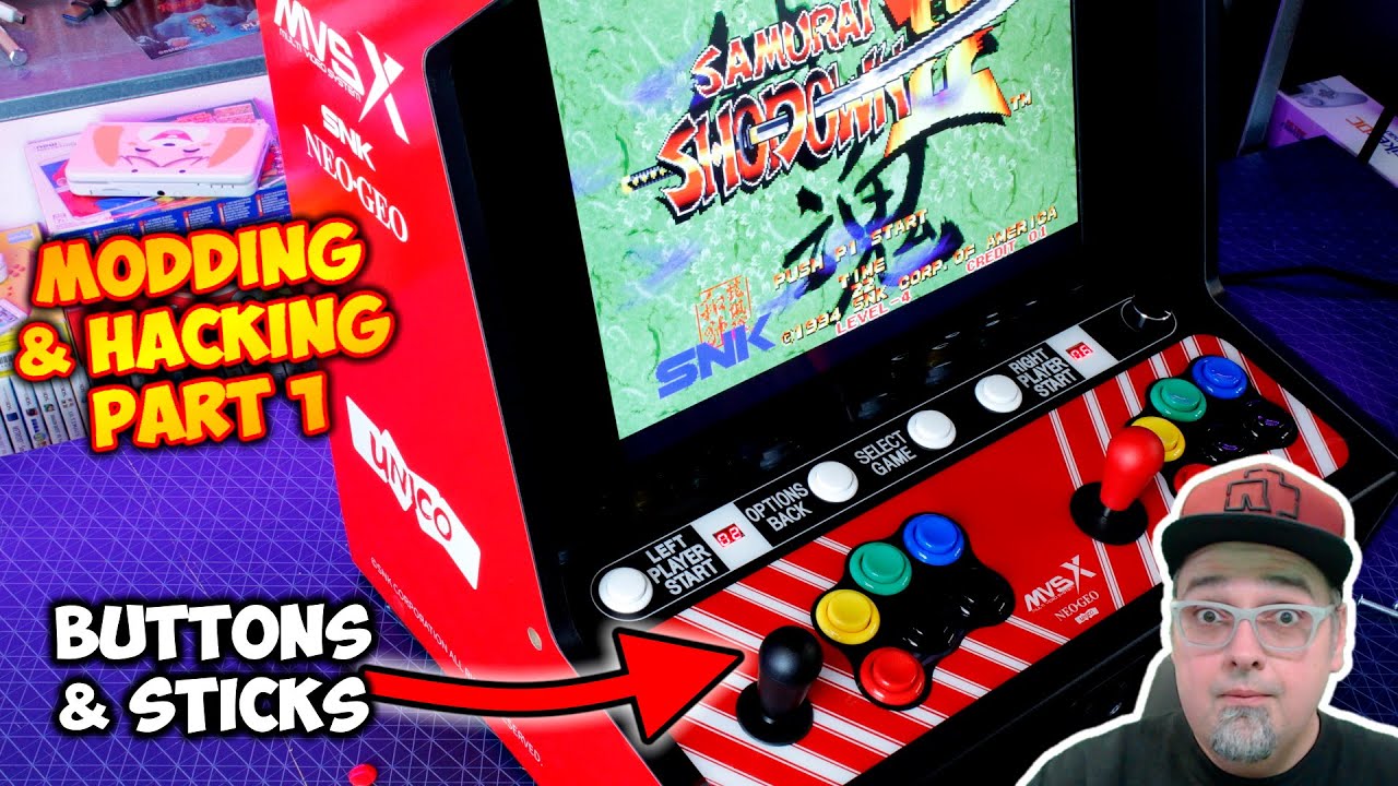 The Neo Geo MVSX Arcade Machine Made AWESOME! Modding & Hacking - Part 1 Buttons & Sticks!