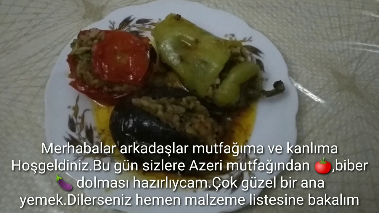 🍅 ,biber,🍆dolması- Azeri mutfağından