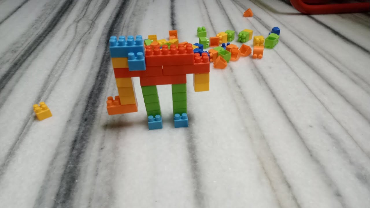  Elephant with Building blocks #buildingblocks#asmr/Satisfying ASMR elephant/diy building blocks