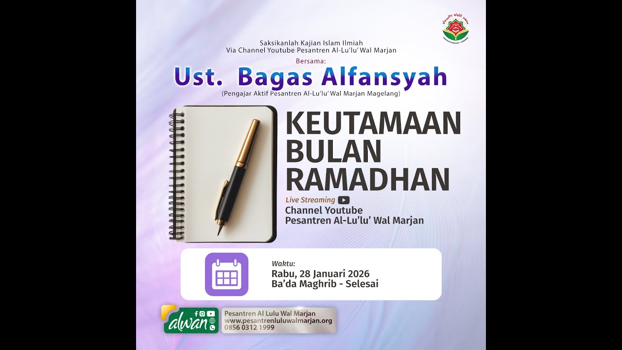 Keutamaan Bulan Ramadhan - Ustadz Bagas Alfansyah