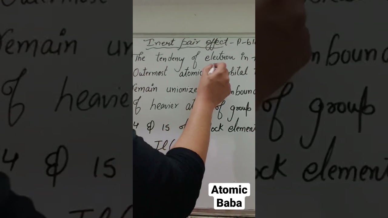 Inert pair effect part-2      #JEE #NEET # EXAM