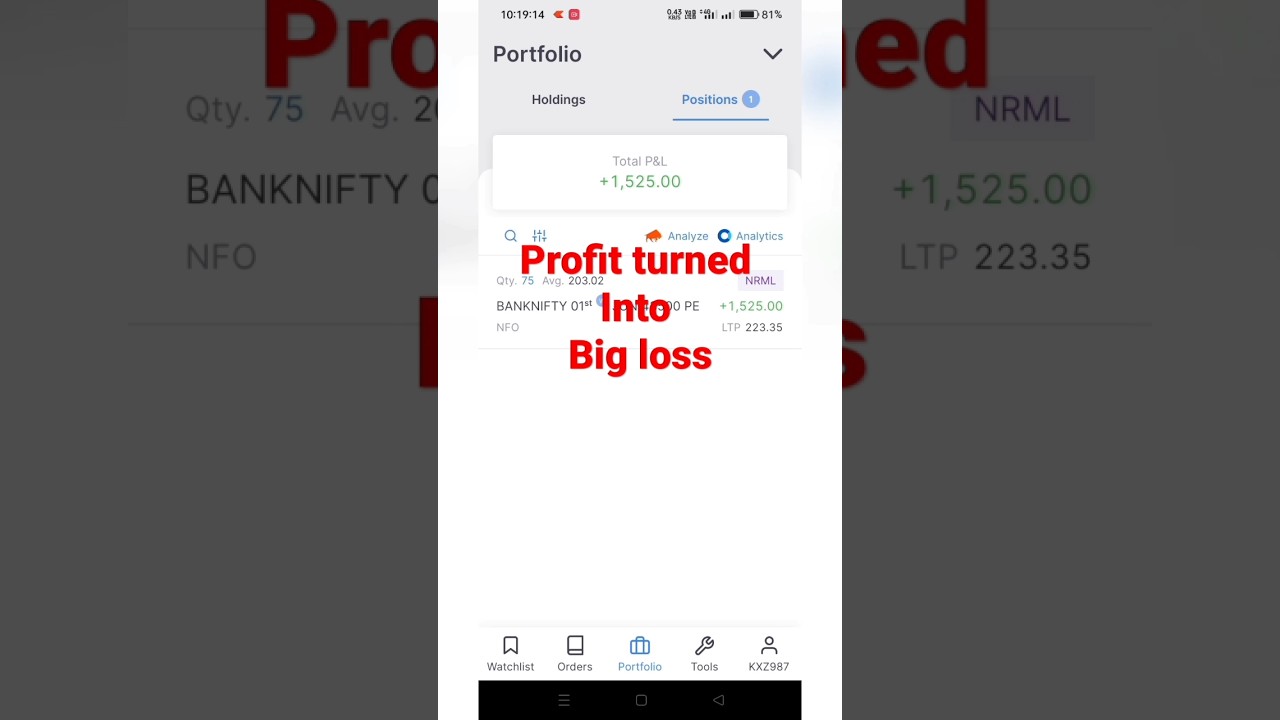 #Day 9 live trading loss-₹10,000