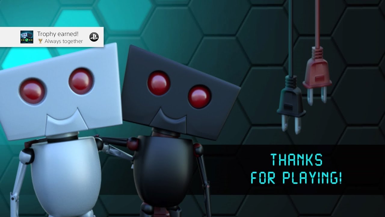 Twin Robots - 100% Walkthrough - All 28 levels, all batteries, both robots alive, trophy guide